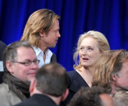 suicideblonde:  Brad Pitt and Meryl Streep