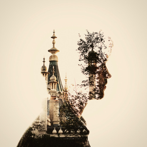 beccasung:  Double Exposure Portraits by Dan Mountford