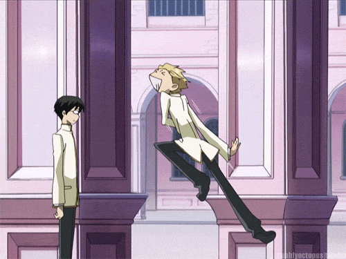 Another favorite!!!  I love this scene when Tamaki-senpai and Kyoya-senpai are both in middle school and they make friends with each other! <3