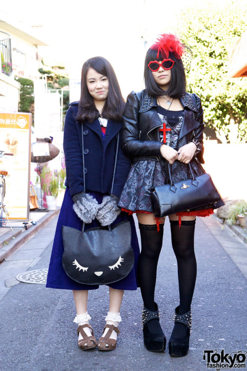 18-year-old Japanese girls w/ Glad News &amp; Vivienne Westwood in Harajuku.
