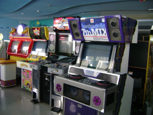 raydere2:A bunch of rhythm games at an arcade in Manila, Philippines. Taken in June 2009. I don’t re
