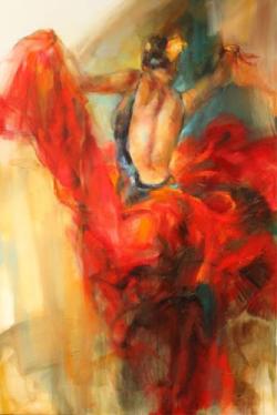 black-tangled-heart:  She Dances In Beauty by Anna Razumovskaya 