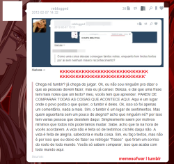  Só eu que sei que aquele post com uns 190 milhões do notes, ou sei lá oque, é o post mais alterado do tumblr? Eu já vi ele como: “Reblogue se você é Brasileiro”, ou “Reblogue se você ama rock”… E já até tumblr zoando, colocando: “Reblogue