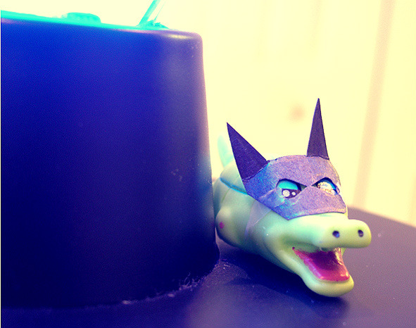 littlestcrocodile:  Look out, Gotham City! ≧∇≦ It’s crocman! (you have no