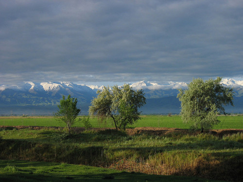 by neiljs on Flickr.Landscape in Central Asia with Kyrgyz Alatau Range in the background, Kyrgyzstan