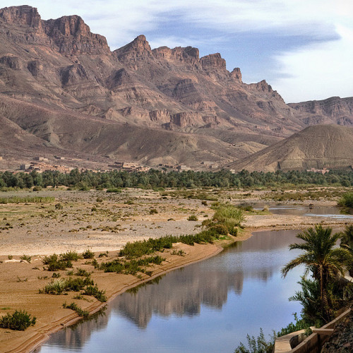 by pas le matin on Flickr.Landscape of the Draa river, the longest river of Morocco.