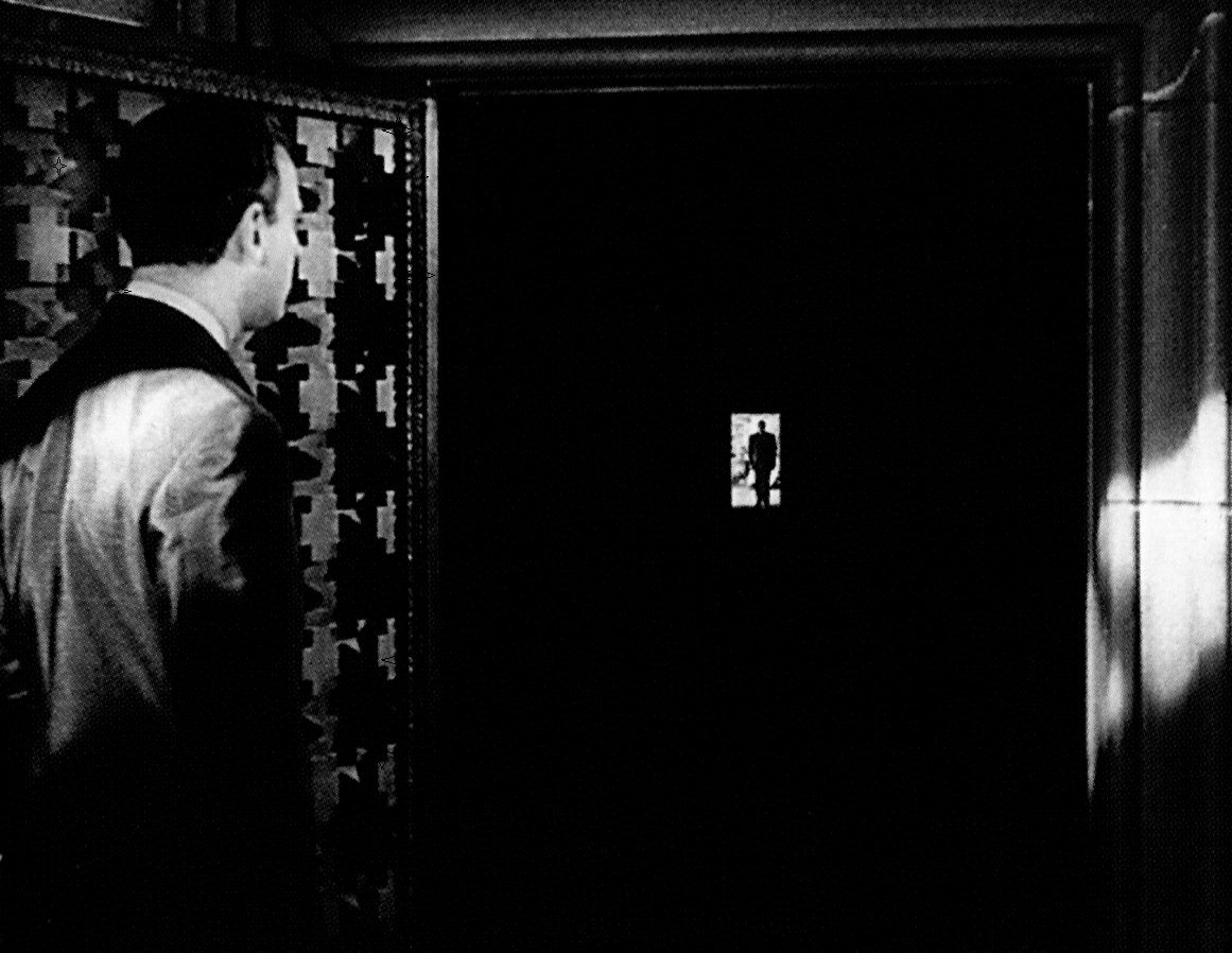 oldhollywood:  Above: The partial set from Citizen Kane consists of a foreground