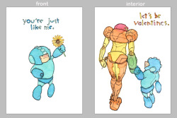 ianbrooks:  Samus + Mega Man Valentine’s