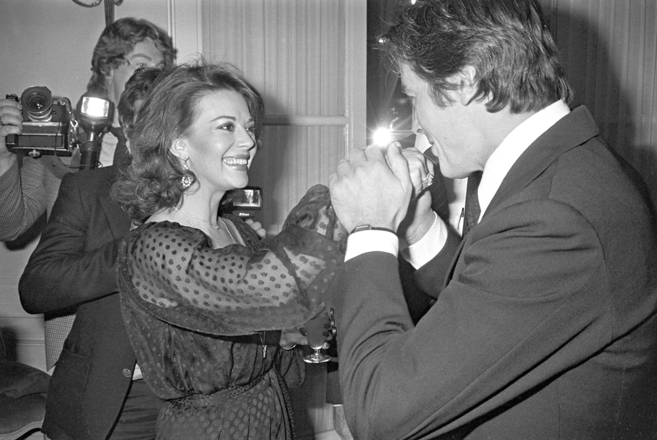 With Natalie Wood, 1978.