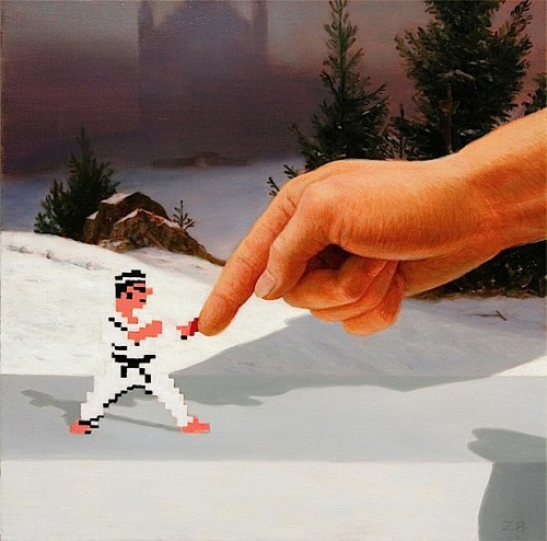 it8bit:  Paintings by Kristofer Zetterstrand (via: geekpride) 