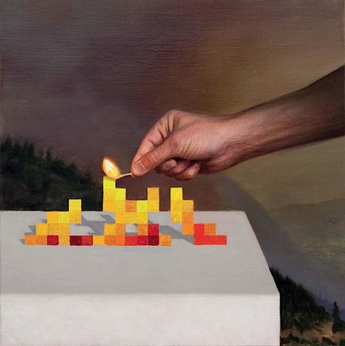 it8bit:  Paintings by Kristofer Zetterstrand (via: geekpride) 