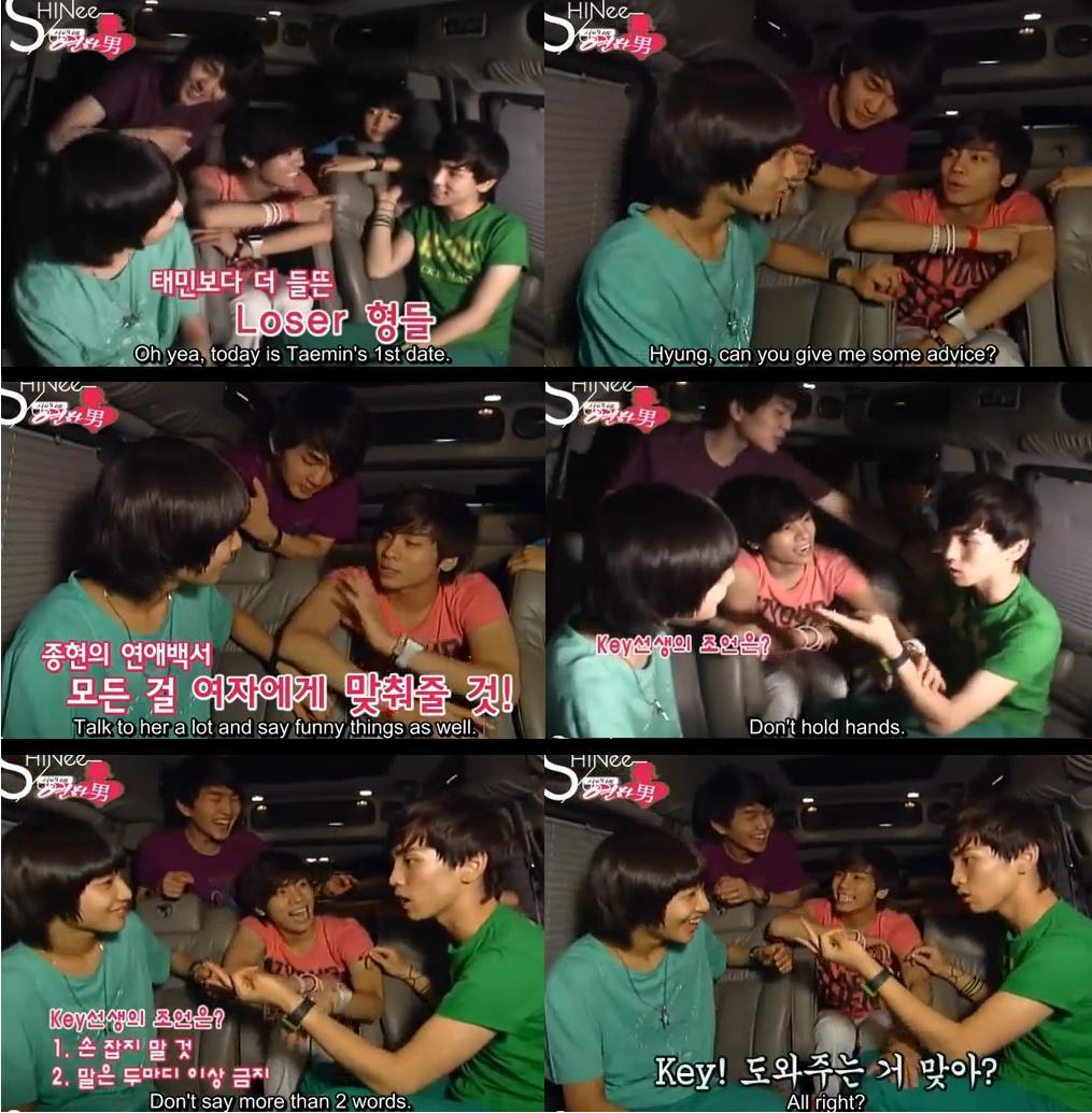 angelabuddii:  Key’s advice to Taemin on his 1st date: 1.Don’t hold hands. 2.Don’t