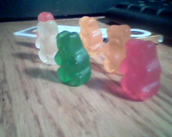 sherlock-hound:  i bought gummy bears for dinner and now im pretending that i told them that im going to eat them one by one until one of them steps forth and sacrifices themselves so that the others may be spared but in reality im still going to eat