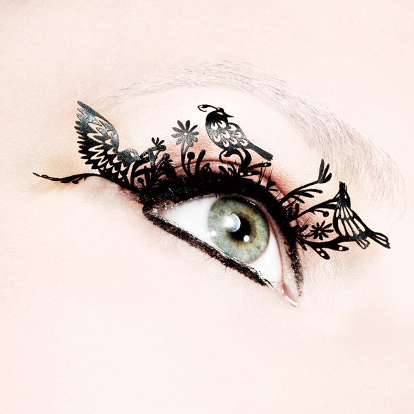 msparrish:  myinternalstrawberry:  Paperself Lashes ~  Origami lashes! hot or not?