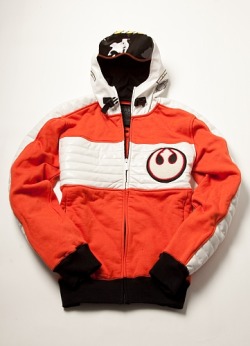 nerdpride:  Star Wars X Wing Pilot Hoodie by Marc Ecko WANT! How awesome does this Hoodie look?! It is amazingly comfy too! i know its from a different time but i am wearing this to Star Wars tomorrow night  77