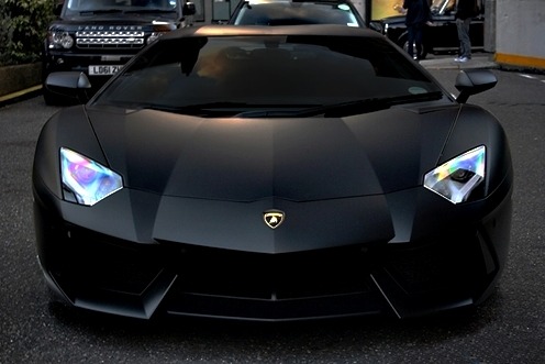 Porn photo  Matte Black Aventador 