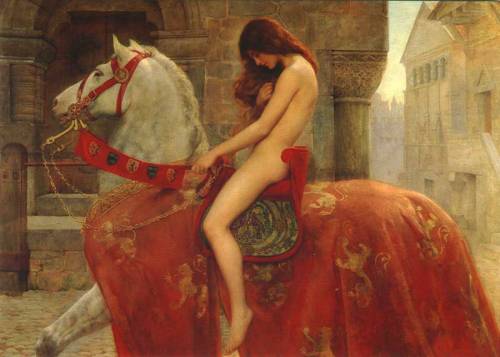 John Collier (1850 – 1934)Painting of an English legend Lady Godiva by a prominent artist and an aut