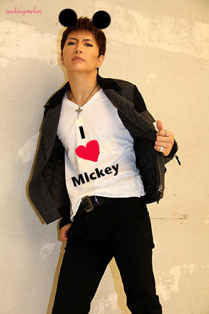 rockingmelon:  Gackt Mickey Project Spam #13: …  Yep! I made him He admitted it(≧ω≦)ｂ I knew it~! In