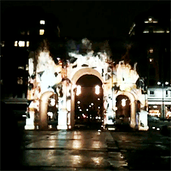 heywinchest:  Supernatural Season Five Promotion. Marble Arch, London. [x] 
