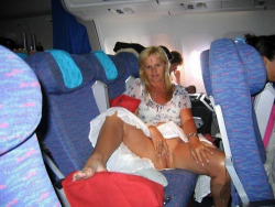 exposed-in-public:  Exposed on a flight at