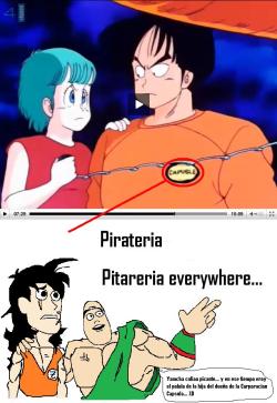 futubandera:  YAMCHA se pasa la SOPA por el CULO 