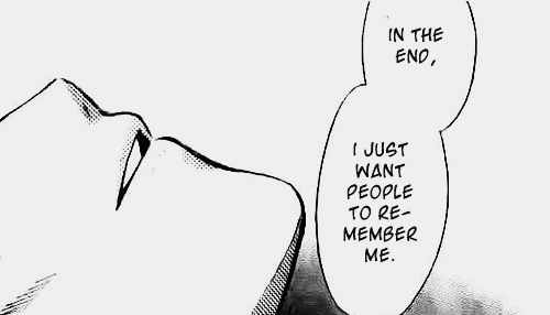 i hope in the future  people will still remember me