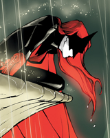 nerdpride:  Kate Kane aka Batwoman   “Then there was a clash of red.”   01001100