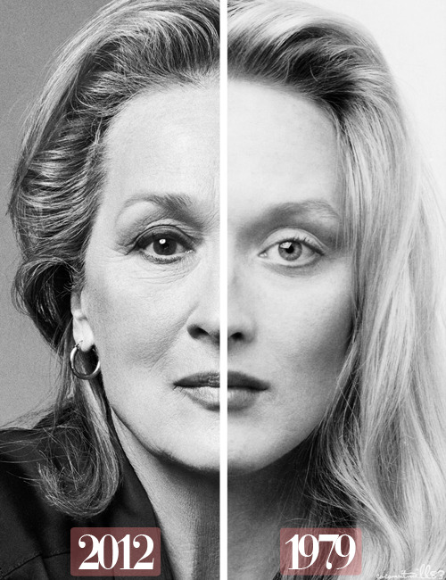 coconutmilk83:  Meryl Streep | Now &amp; Then  Like good wine, she just gets