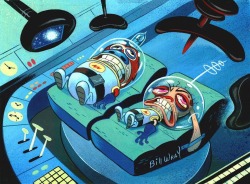 acidskully:   Ren &amp; Stimpy in “Space Madness” 