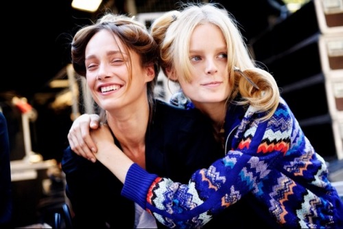 voguechanel:  karmen and hanne gaby 