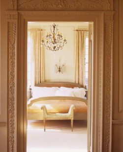 Sararussellinteriors:  This Boudoir Is Completely Peaceful And Elegant. With Intricate