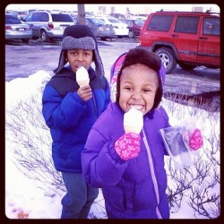 Ice cream in the winter! (Taken with instagram)