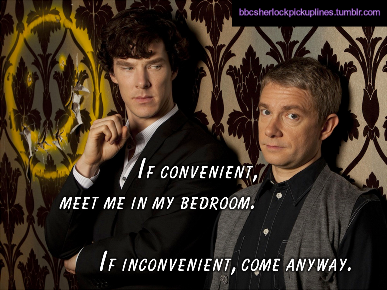 The best of A Study in Pink references, from BBC Sherlock pick-up lines.