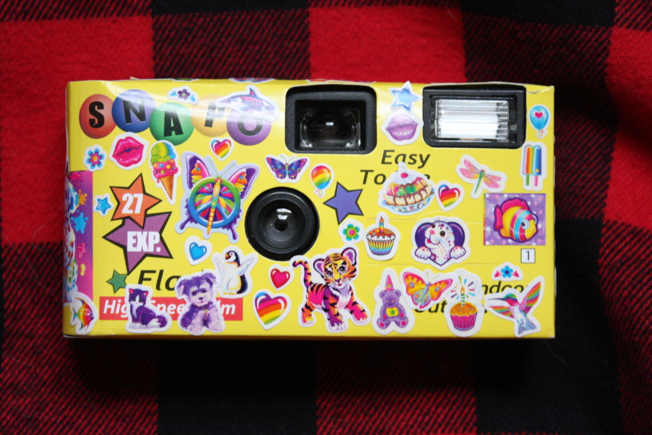 longsleeper Most cheerful disposable camera... Lisa Frank Party