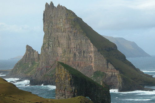 by Erik Christensen on Flickr.Tindhólmur, an islet on the southside of Sørvágsfjørður, west of Vágar