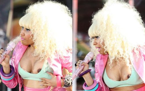 Nicki Manaj.Nicki’s tits, the snack that smiles back.Submission by: SkyConfetti