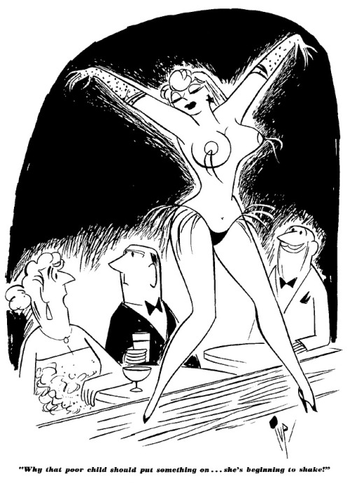 Porn photo  Burlesk cartoon by Bob “Tup” Tupper..