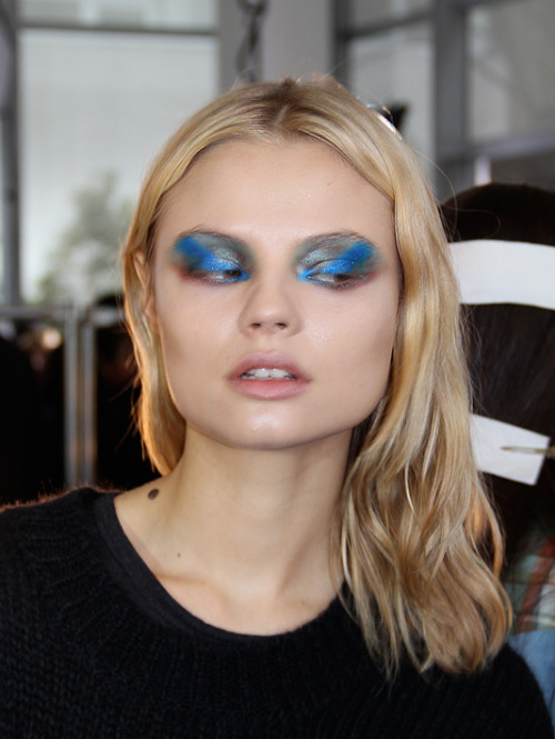 teenvogue: Final eye makeup at Prabal Gurung Photographed by Eva Chen