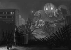 resusan:  The plan was to post these speedpaints directly but well, WELL.  This one took about 1 h, started out as simple shapes in black and white. C: