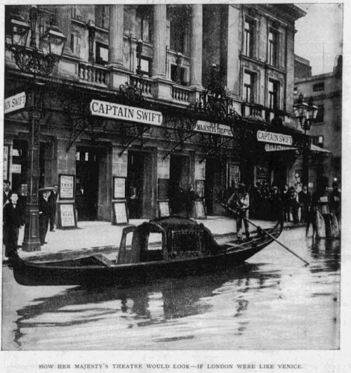 daisydandelions:         If London Were Like Venice, 1899  