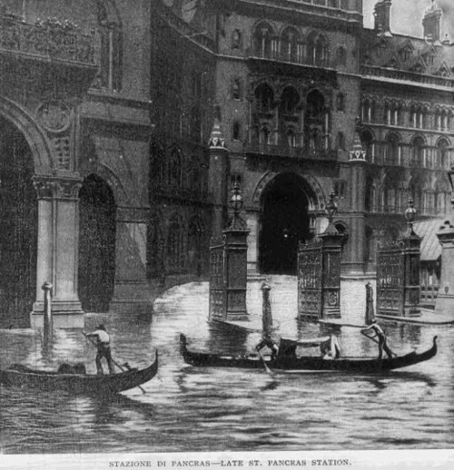 daisydandelions:         If London Were Like Venice, 1899  