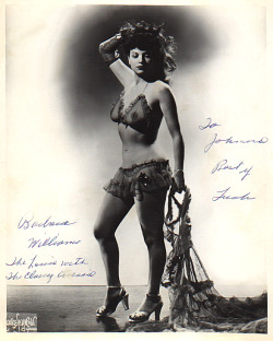   Barbara Williams Vintage 50’S-Era Promo Photo Personalized: “To Johnnie —