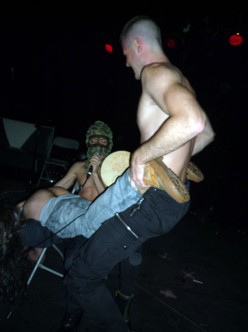Gio & Brian teaching Over the Knee Discipline at SPANK party in Brooklyn