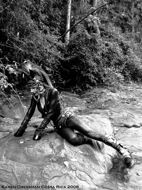 ecmajor:  Ponygirl Starfighter in Costa Rica 2008 by Karen Chessman: In Trans Umbraculis Fetish Lumi
