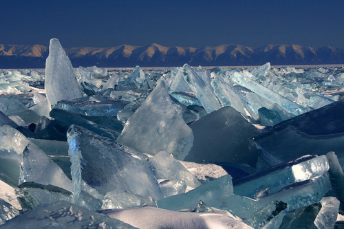 by BaikalNature on Flickr. Ice labyrinth on Lake Baikal, Siberia, Russia.