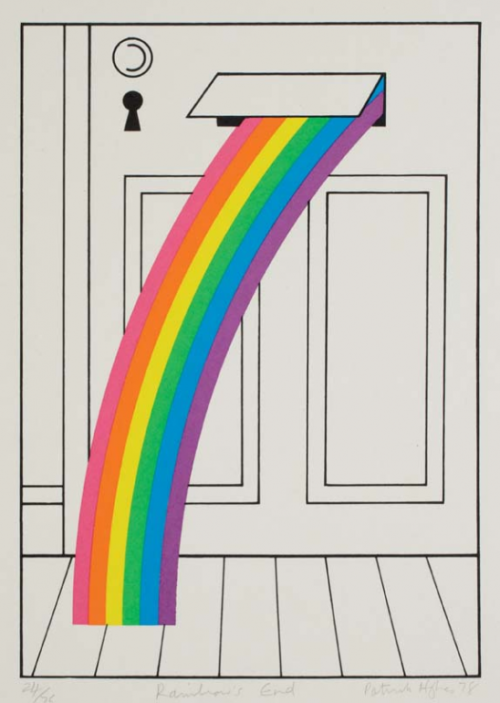 c86:  Patrick Hughes - Rainbow’s End, 1978 