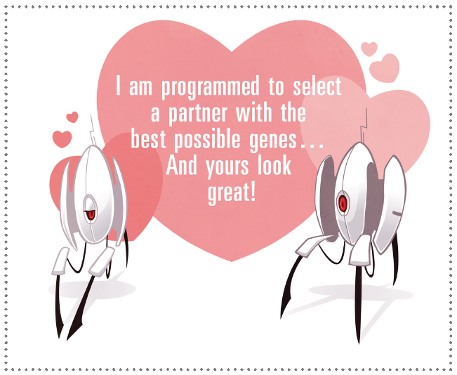 ms-ashri:  Portal Valentine Cards by Beavotron (On DeviantART) Because Valentine’s
