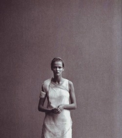 pylore:  Carmen Kass in Portrait of Style by Peter Lindbergh for Vogue Italia January 1999 