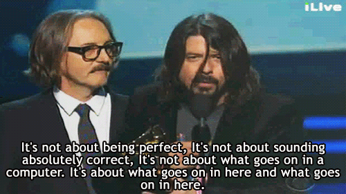demon-of-the-fall:  stapled-decisions:  I love Dave Grohl. period.  Look toria, your dad won an award.  hey look! my dad won an award! xD