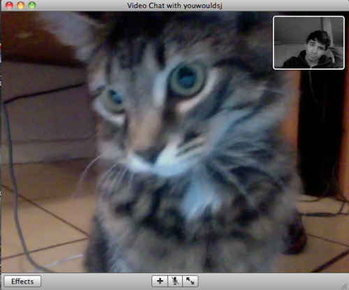 forsciencejohn: omg she recognizes me on video chat the third one